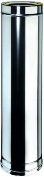 Doppelwandiges Rohr Ø 130mm, Länge: 1000mm