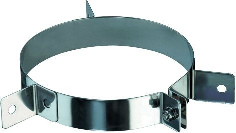Seilabspannschelle mit 3 Ösen, für einwandiges Rohr Ø 250mm