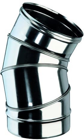 Bogen drehbar für einwandiges Rohr Ø 130mm
